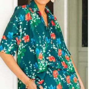 Jade blooms Farris blouse